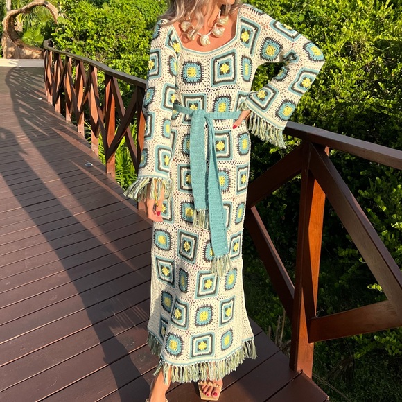 crochet Maxi Dress - Picture 2 of 7